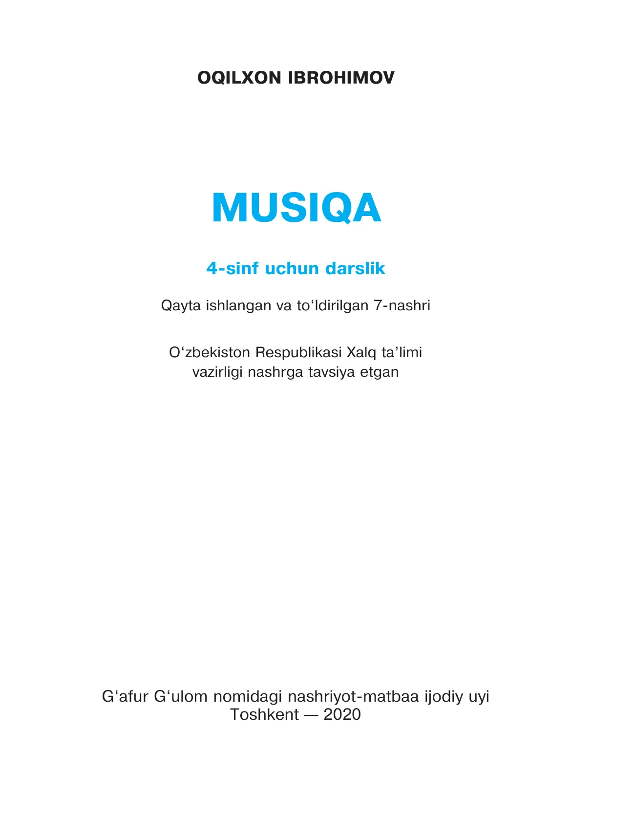 4-sinf Musiqa