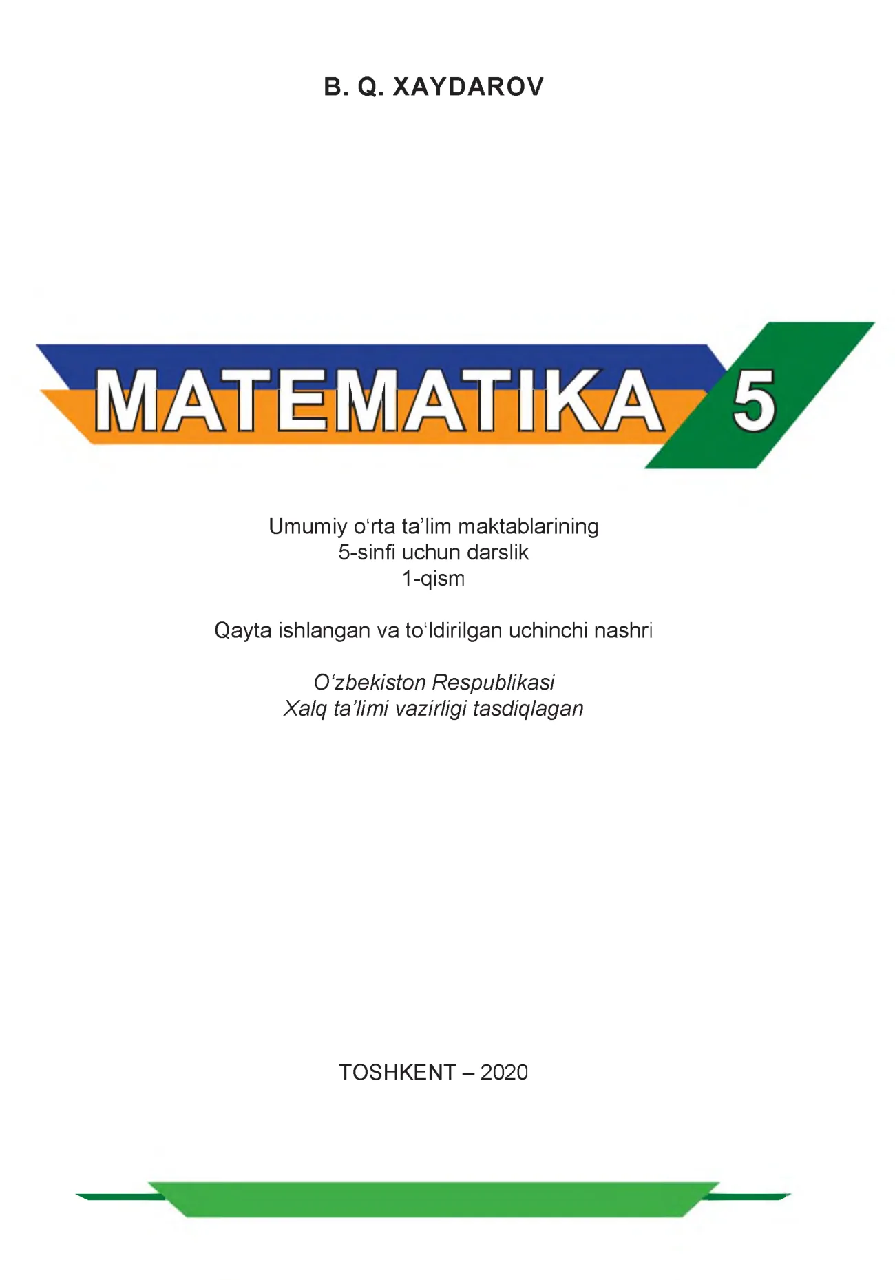 5-sinf Matematika (1-qism)