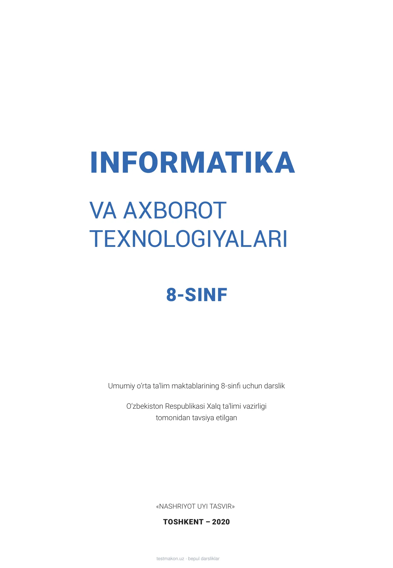 8-sinf Informatika