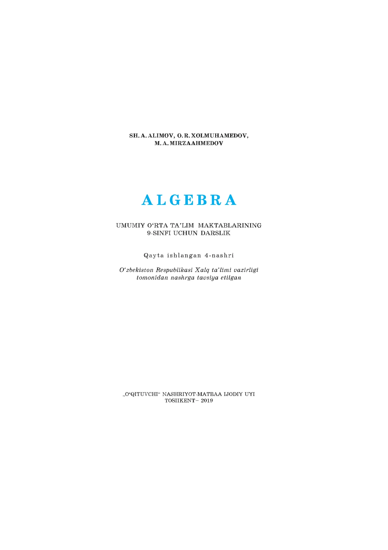 9-sinf Algebra