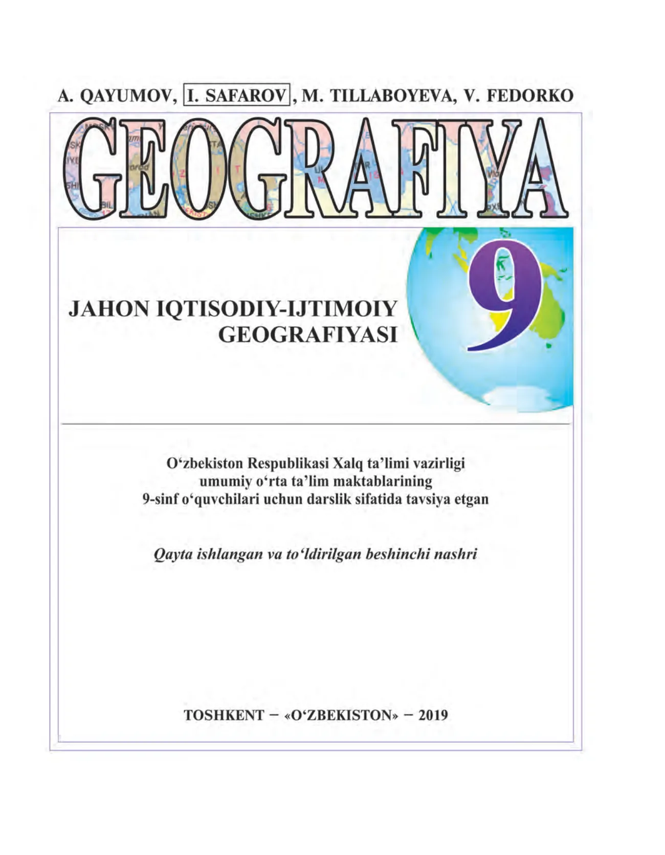9-sinf Jahon ijtimoiy-iqtisodiy geografiyasi
