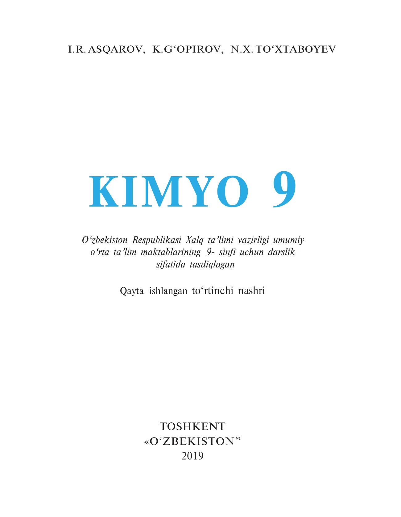 9-sinf Kimyo