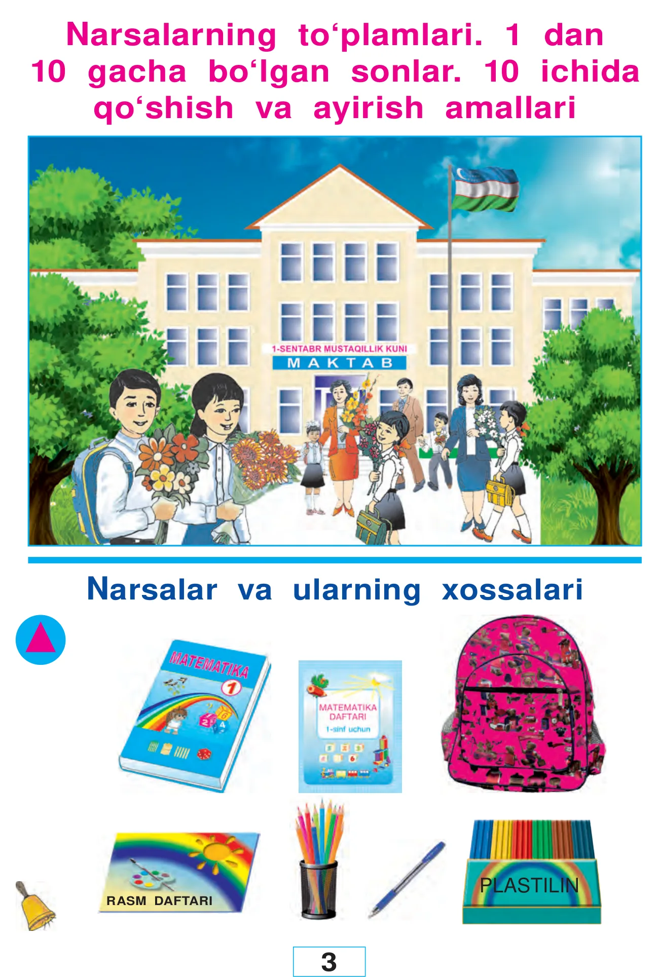 1-sinf Matematika — 3-bet