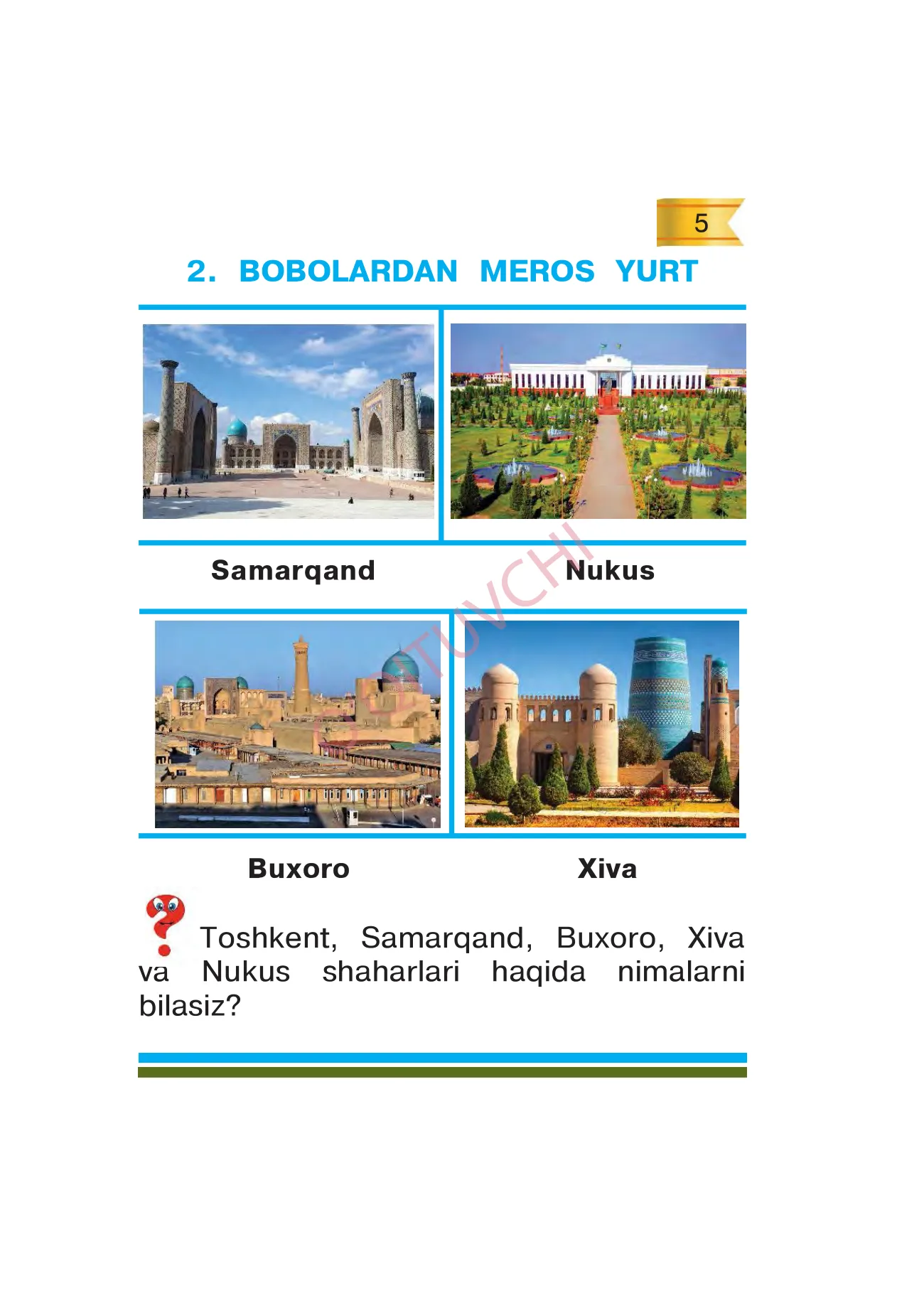 1-sinf Odobnoma — 5-bet