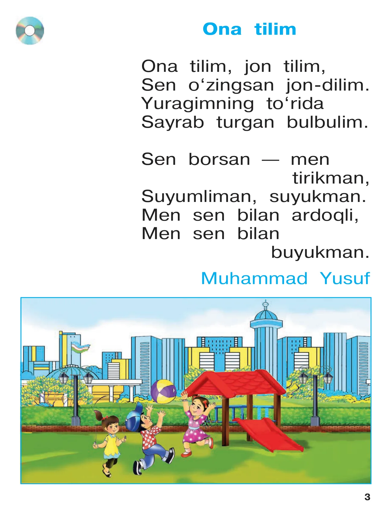 1-синф Она тили — 3-бет