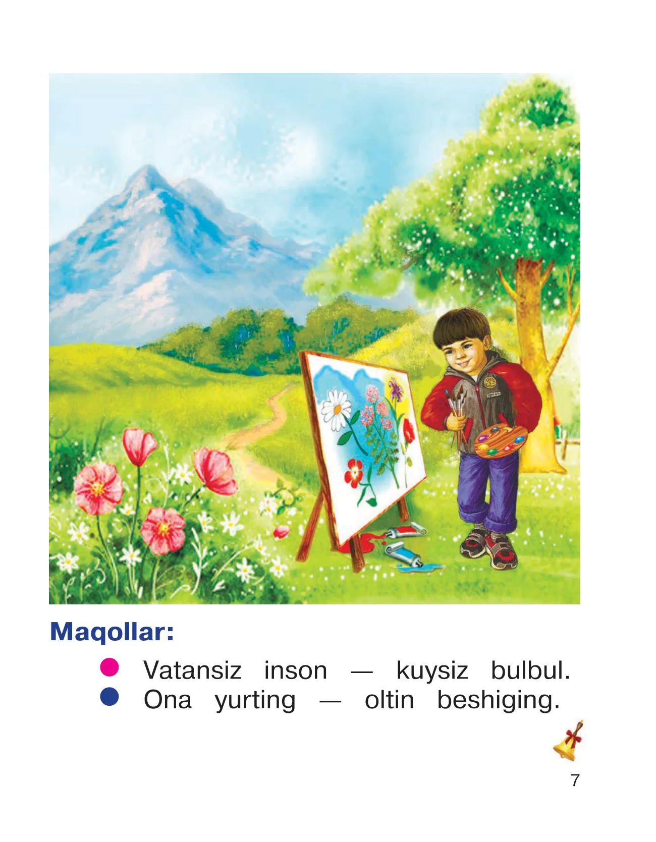 1-sinf O‘qish — 7-bet