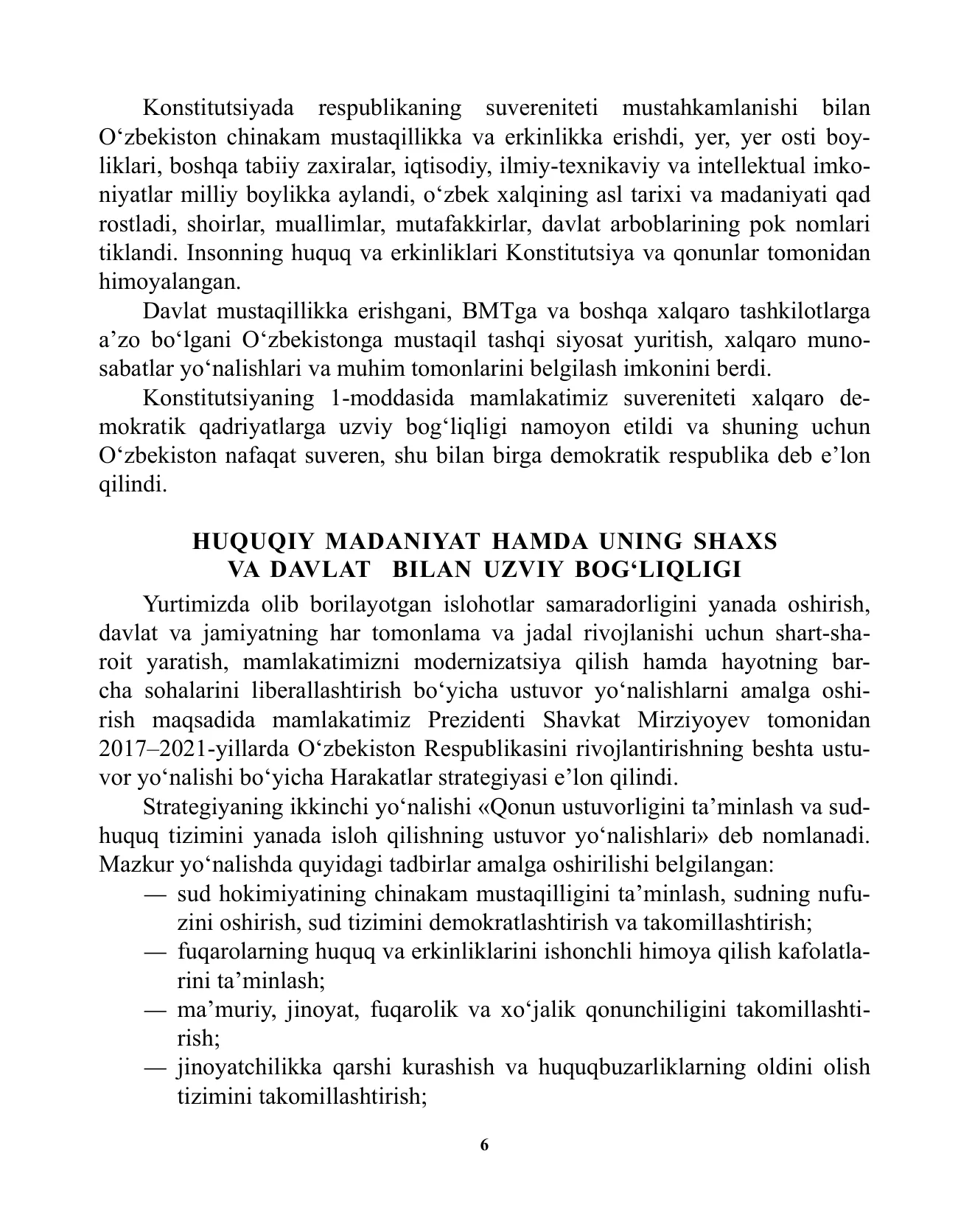 10-sinf Davlat va huquq — 6-bet