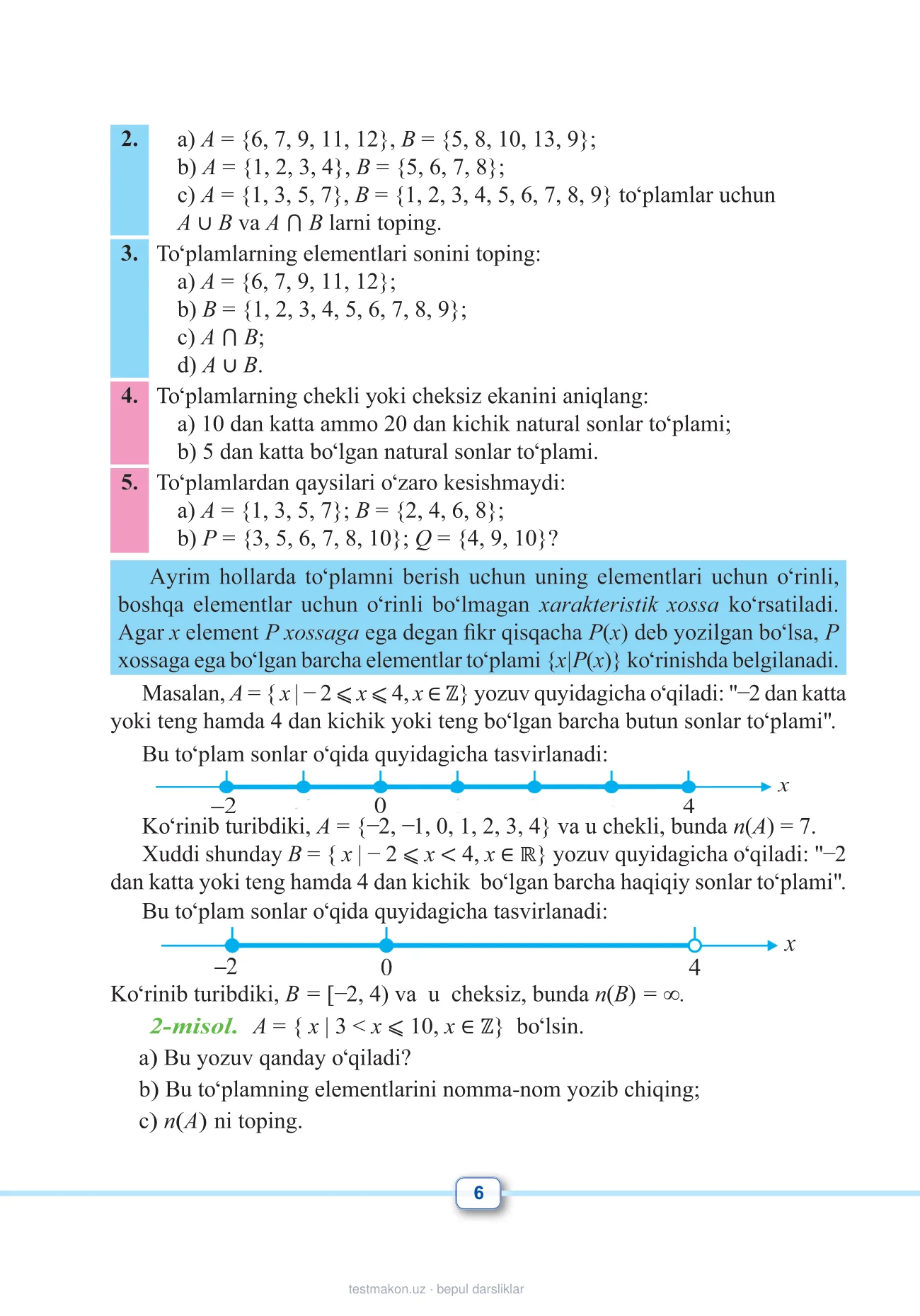 10-sinf Matematika — 6-bet