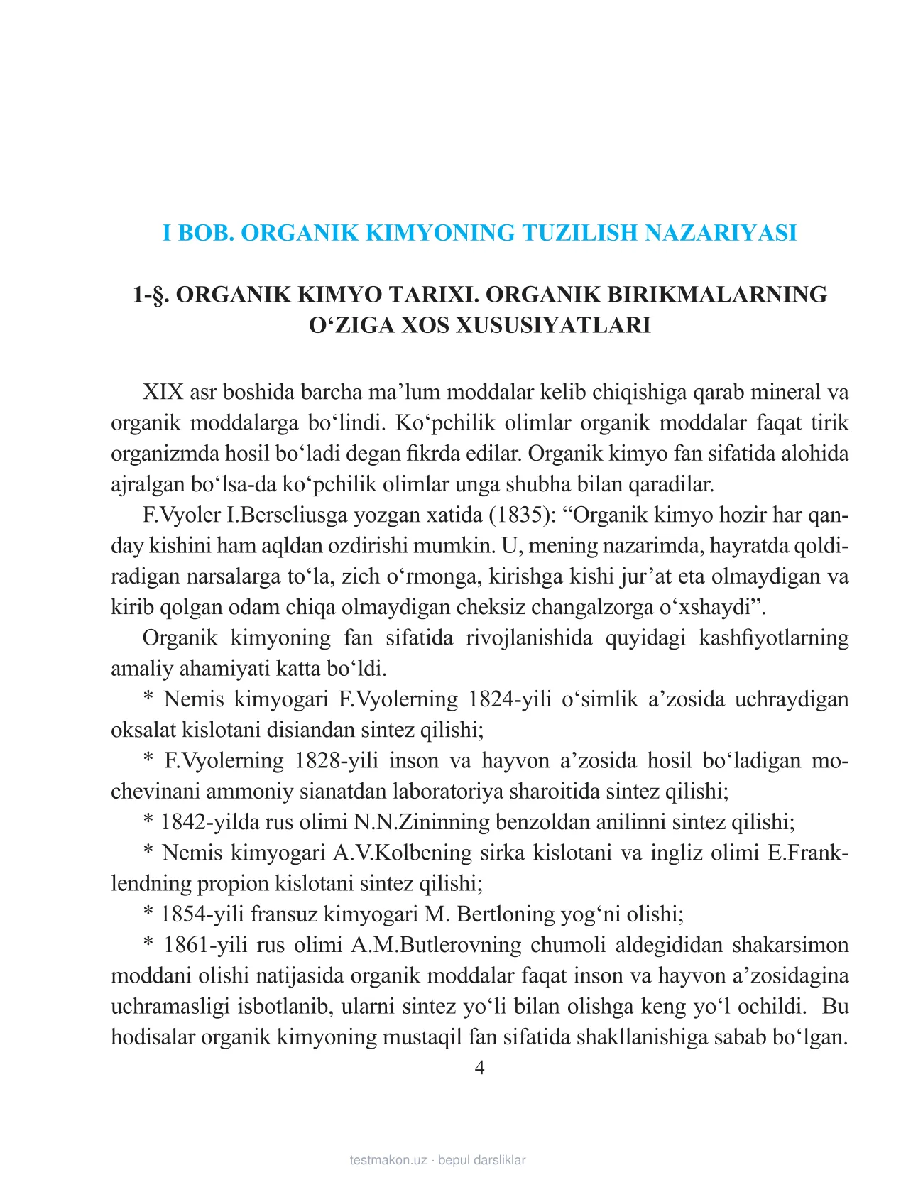 10-sinf Organik kimyo — 4-bet