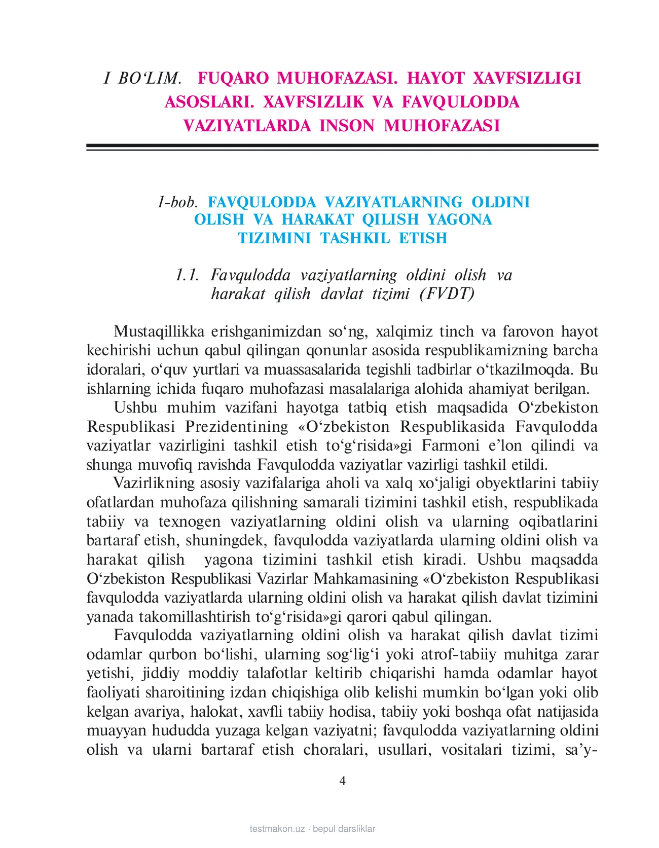 11-sinf Chaqiruvga qadar boshlang‘ich tayyorgarlik — 4-bet