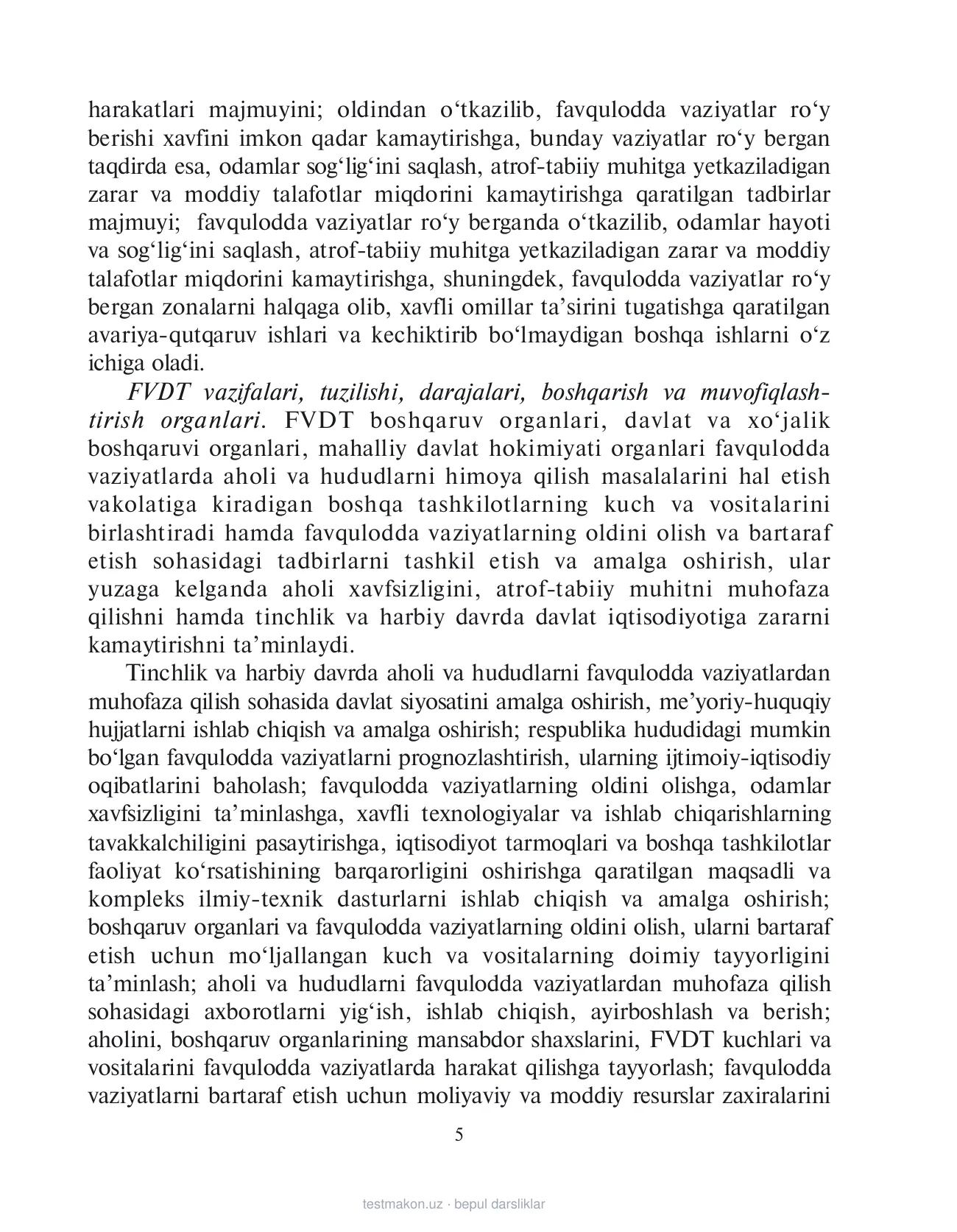11-sinf Chaqiruvga qadar boshlang‘ich tayyorgarlik — 5-bet