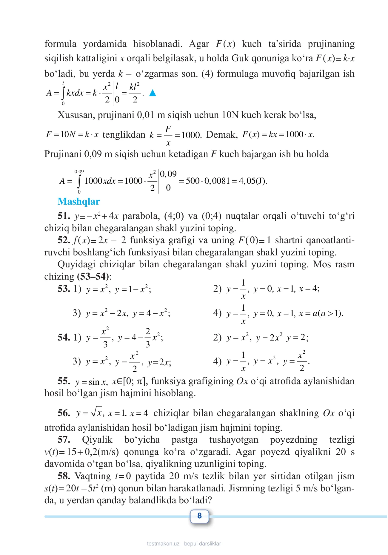 11-sinf Matematika 2-qism — 8-bet