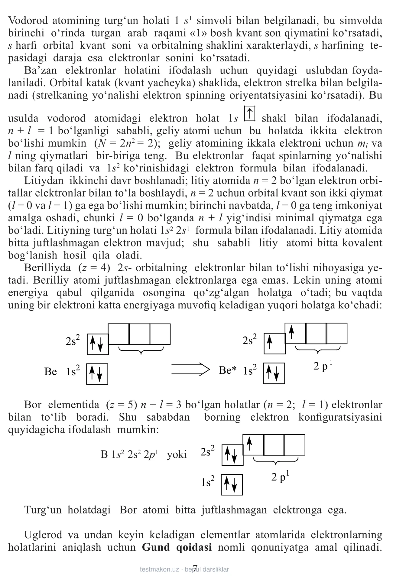 11-sinf Umumiy kimyo — 7-bet