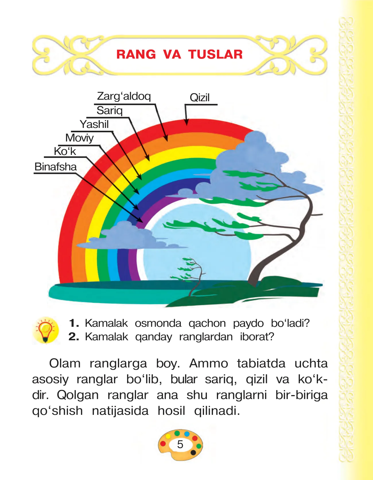 2-sinf Tasviriy san’at — 5-bet