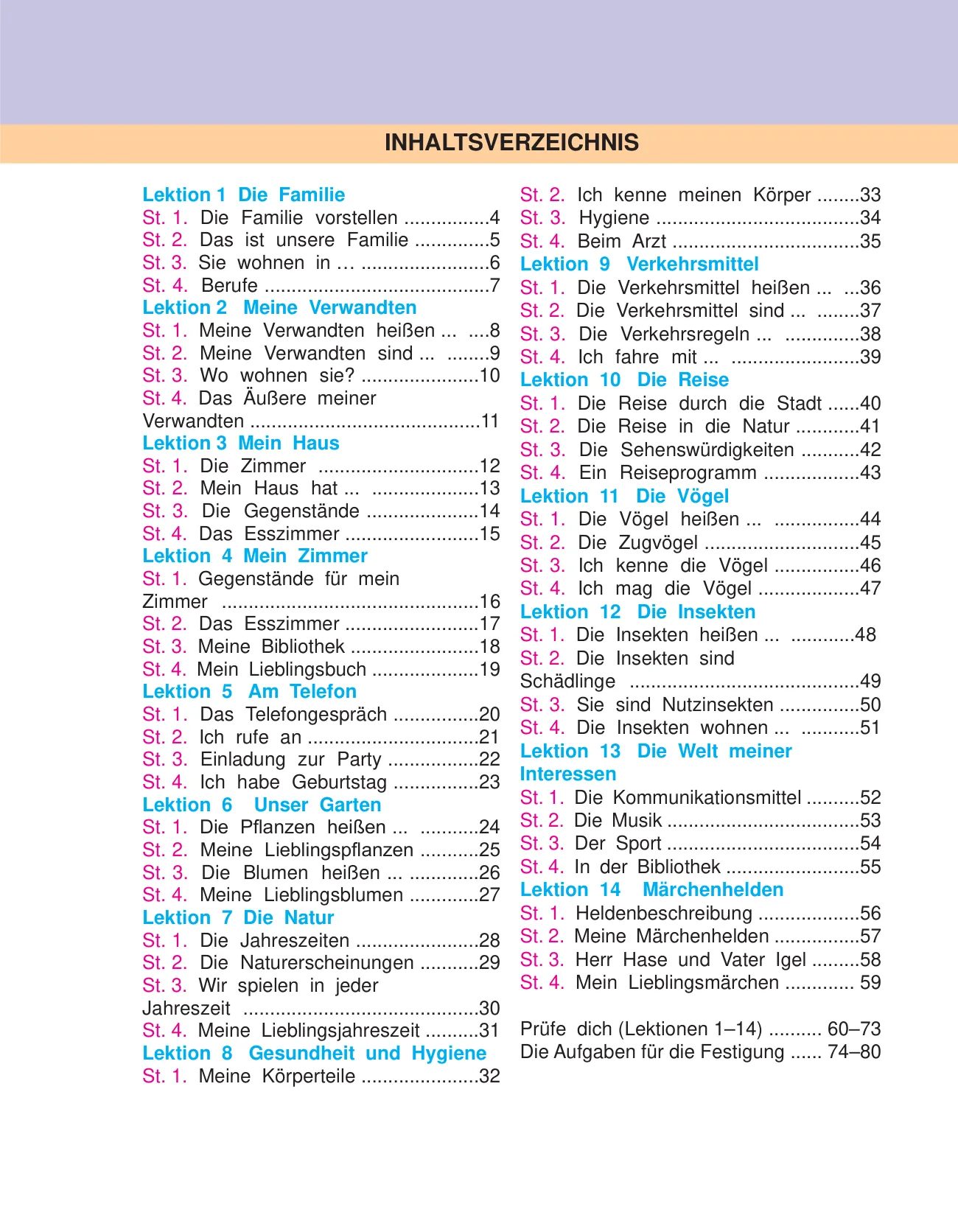 3-sinf Nemis tili (daftar) — 2-bet