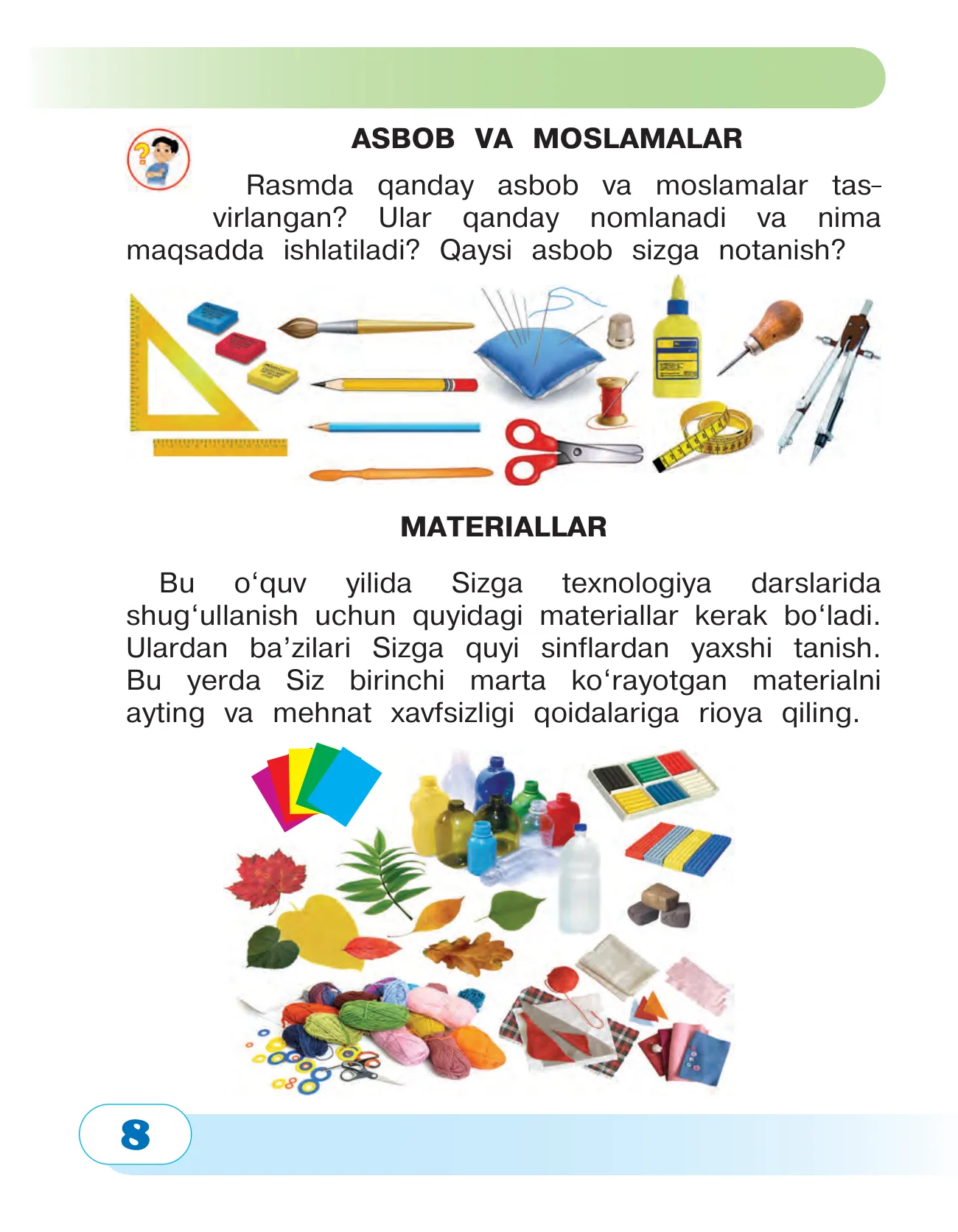 4-sinf Texnologiya — 8-bet