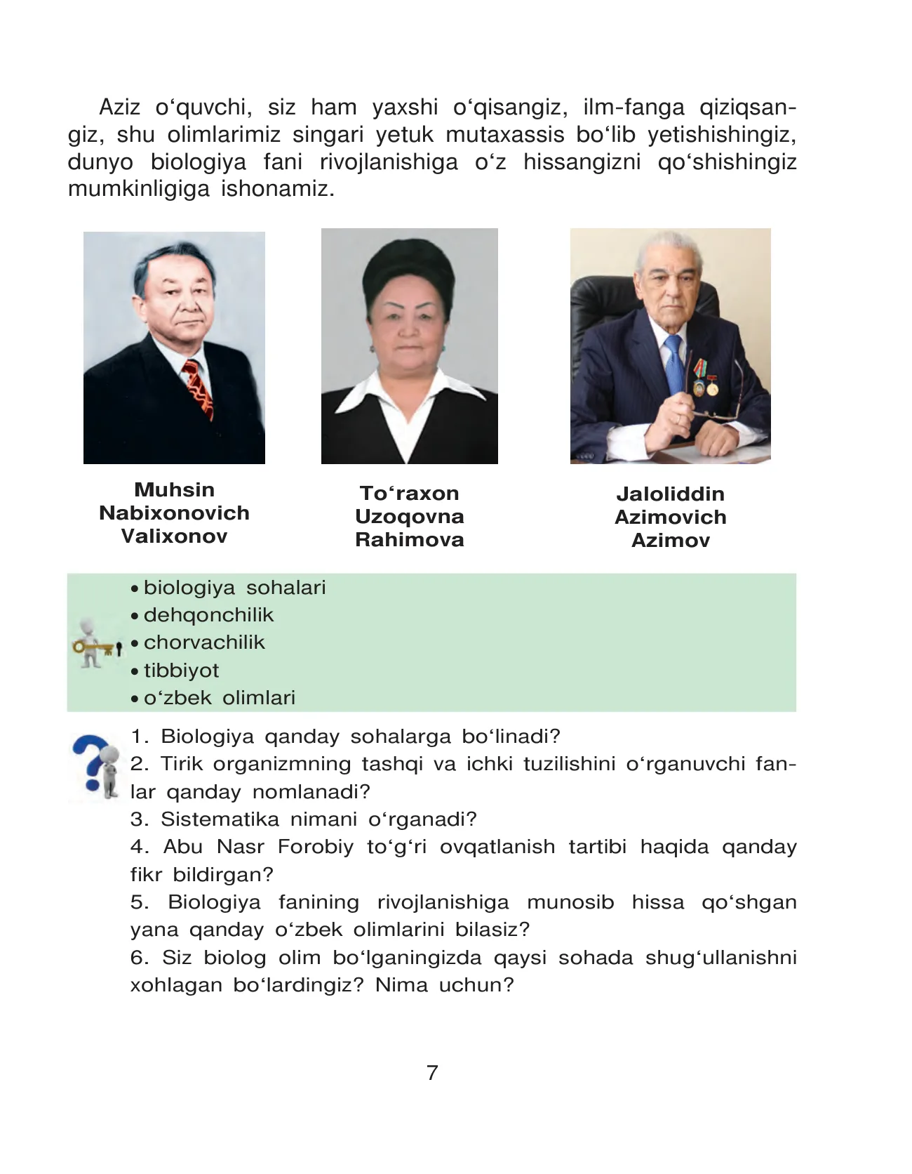 5-sinf Biologiya — 7-bet