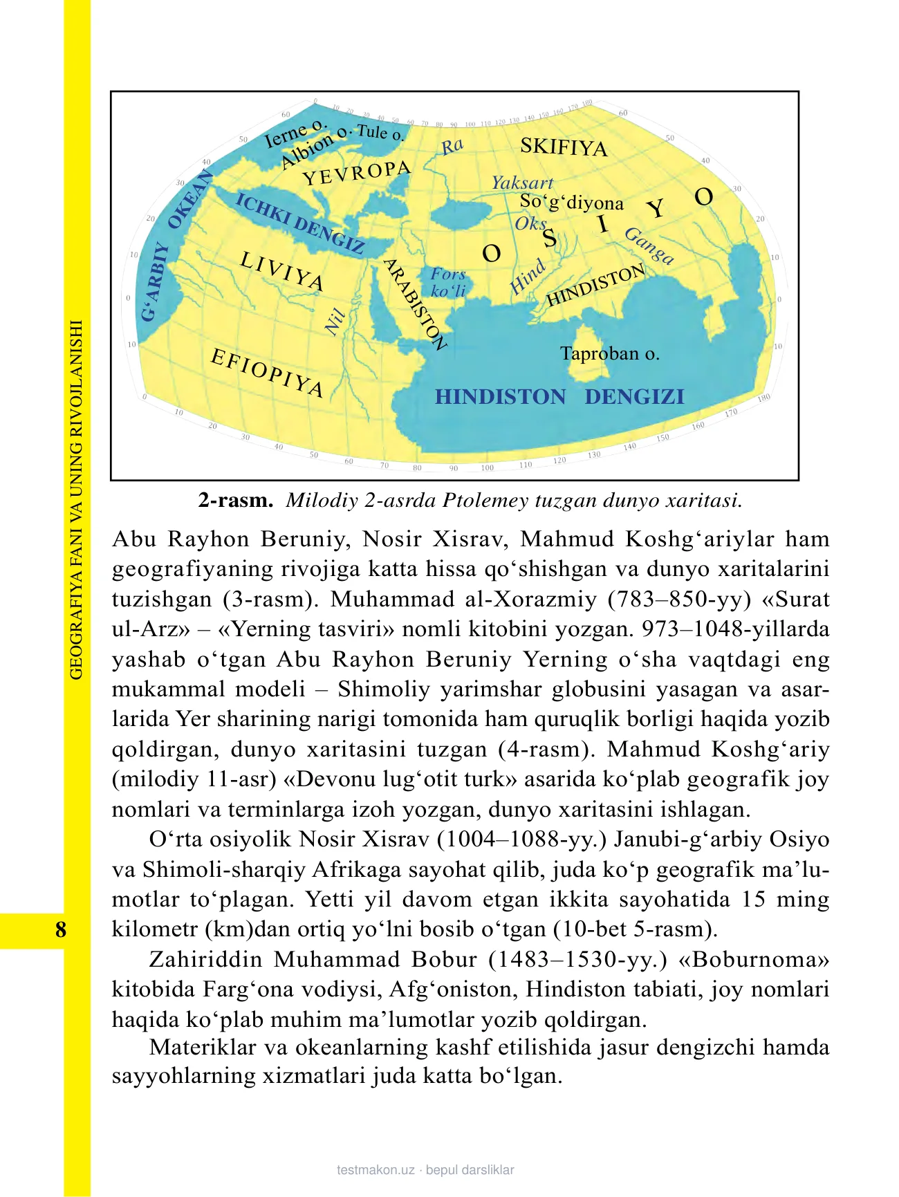 5-sinf Geografiya — 8-bet