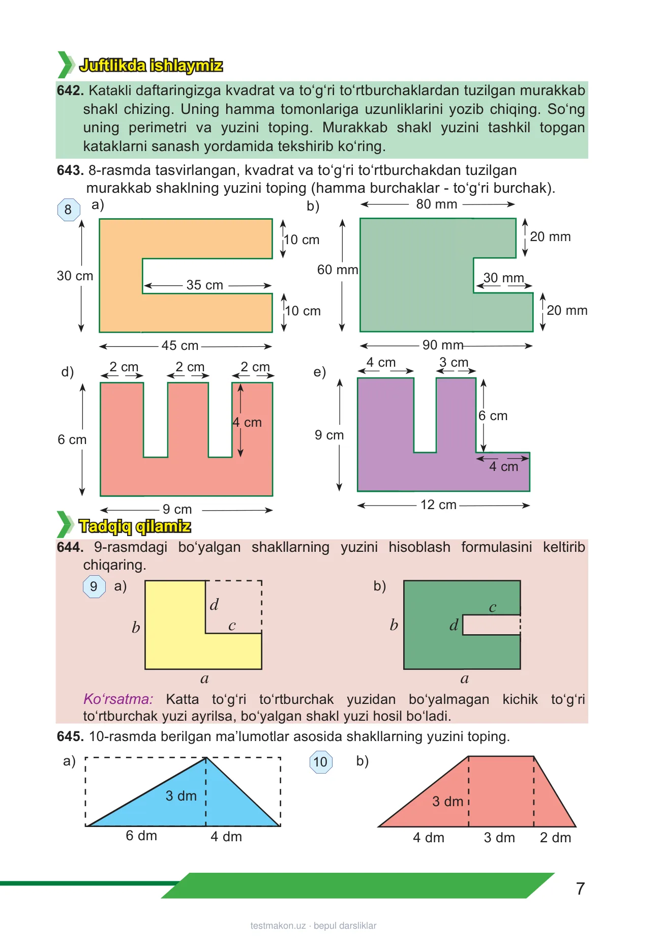 5-sinf Matematika (2-qism) — 7-bet