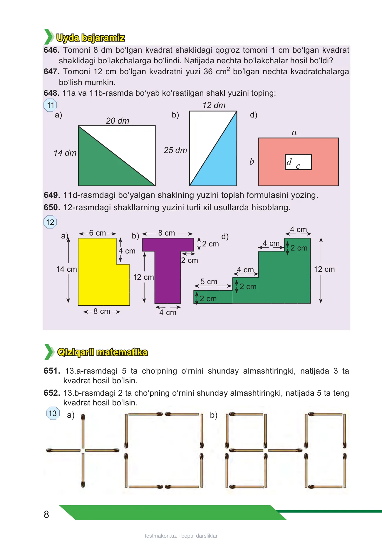 5-sinf Matematika (2-qism) — 8-bet