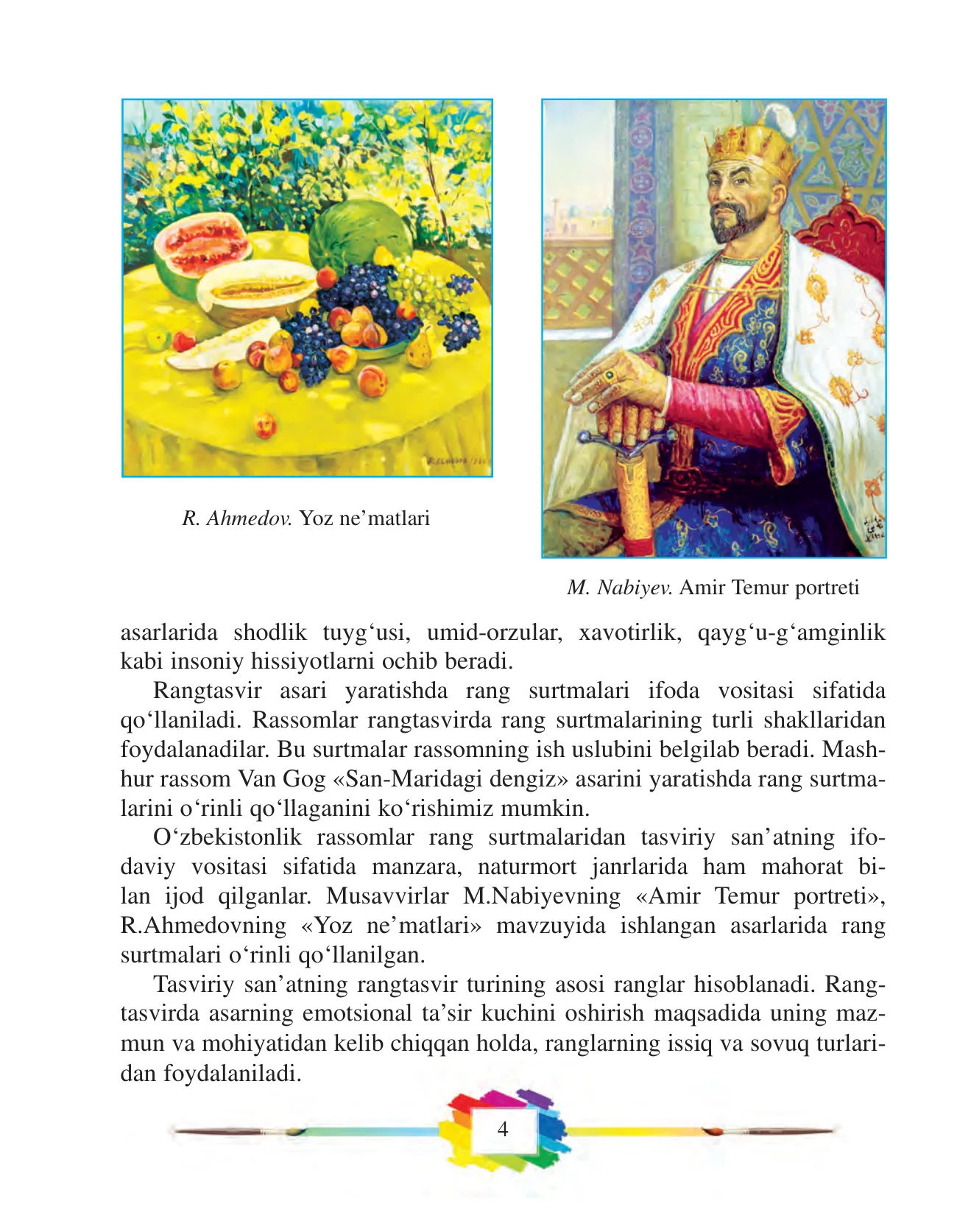 5-sinf Tasviriy san’at — 4-bet