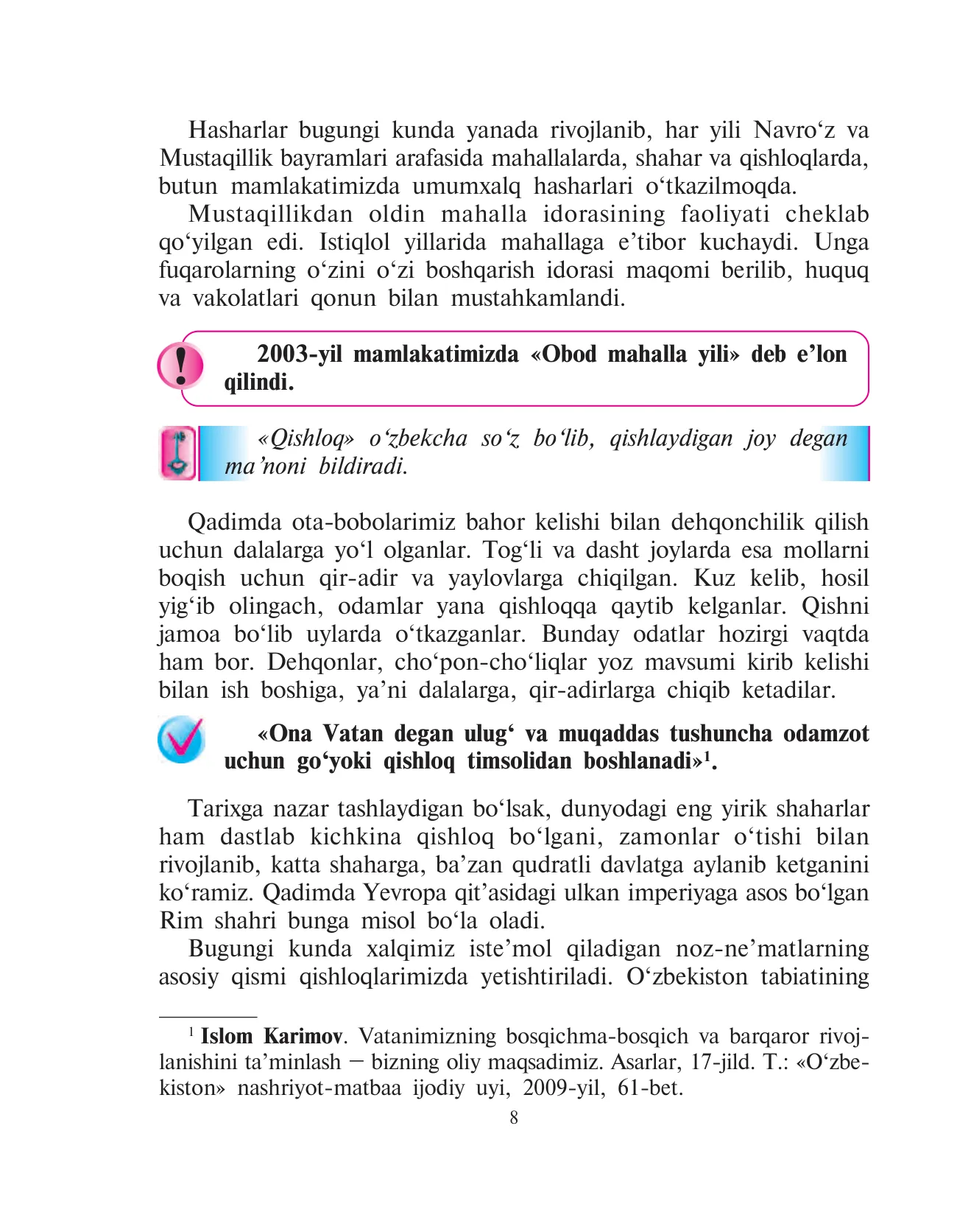 5-sinf Vatan tuyg‘usi — 8-bet