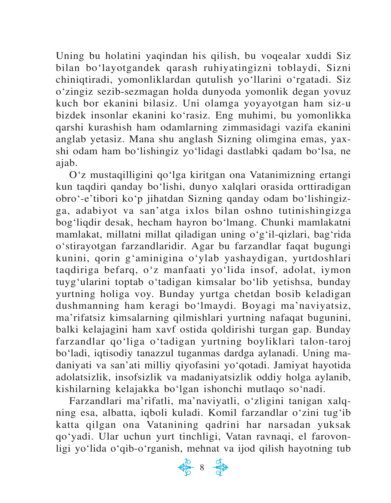 6-sinf Adabiyot (1-qism) — 8-bet