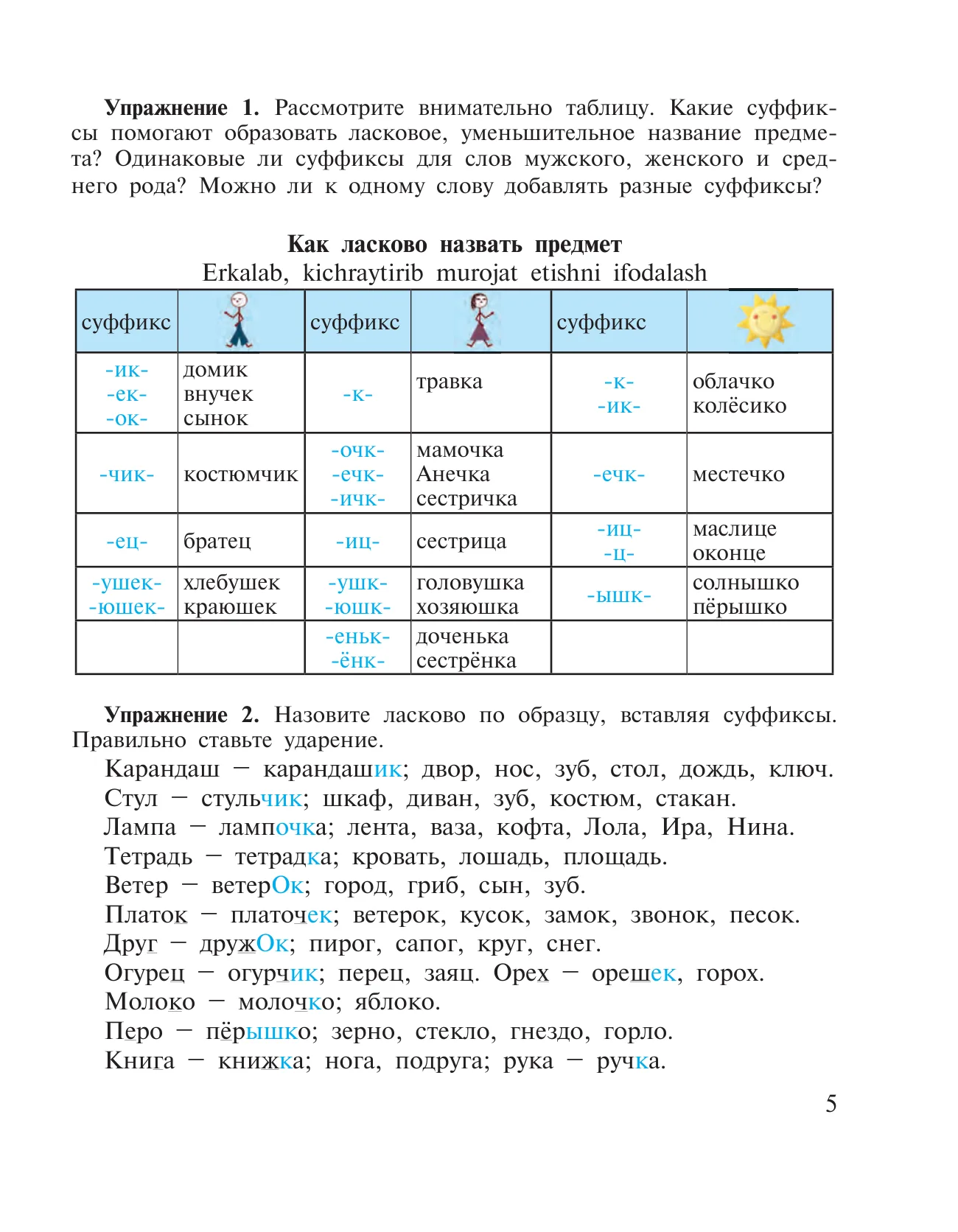 6-sinf Rus tili — 5-bet