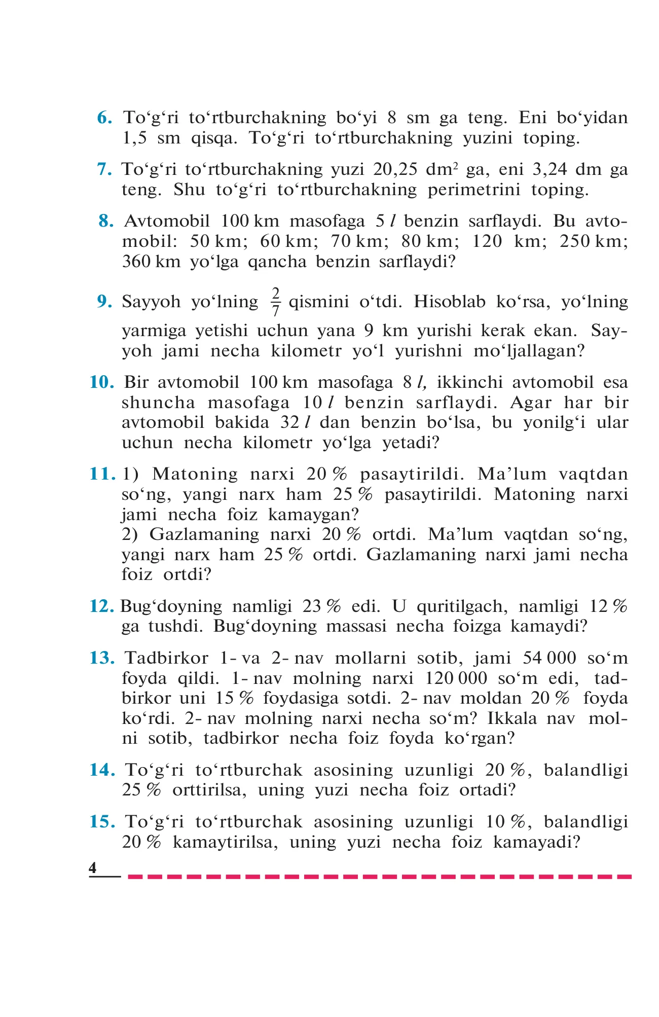 7-sinf Algebra — 4-bet