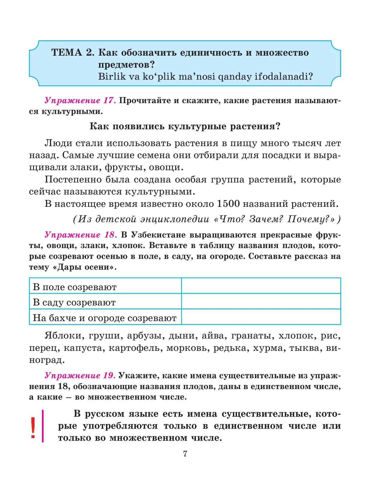 7-sinf Rus tili — 7-bet