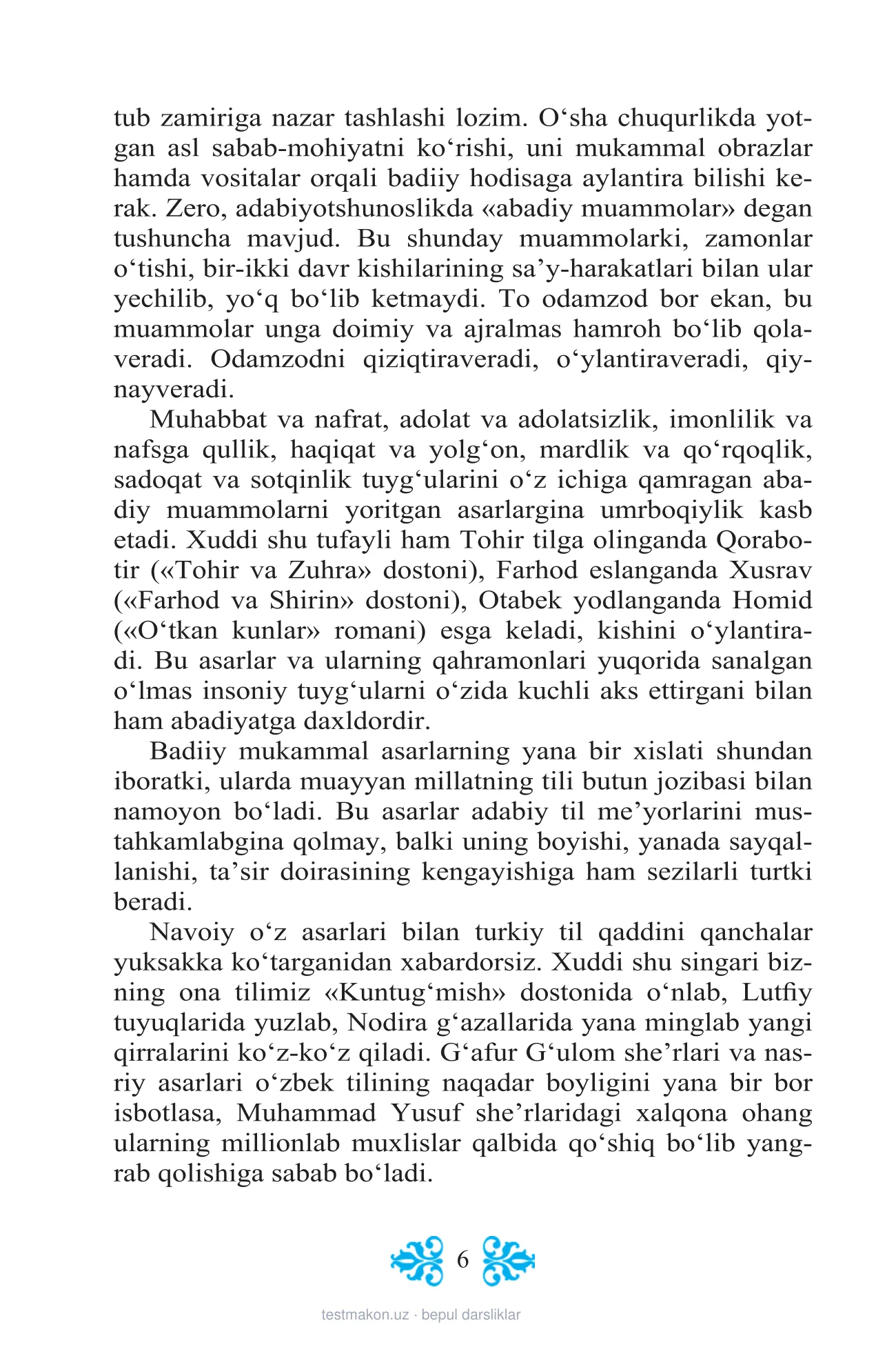8-sinf Adabiyot — 6-bet