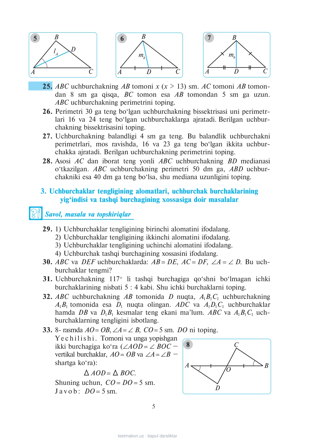 8-sinf Geometriya — 5-bet