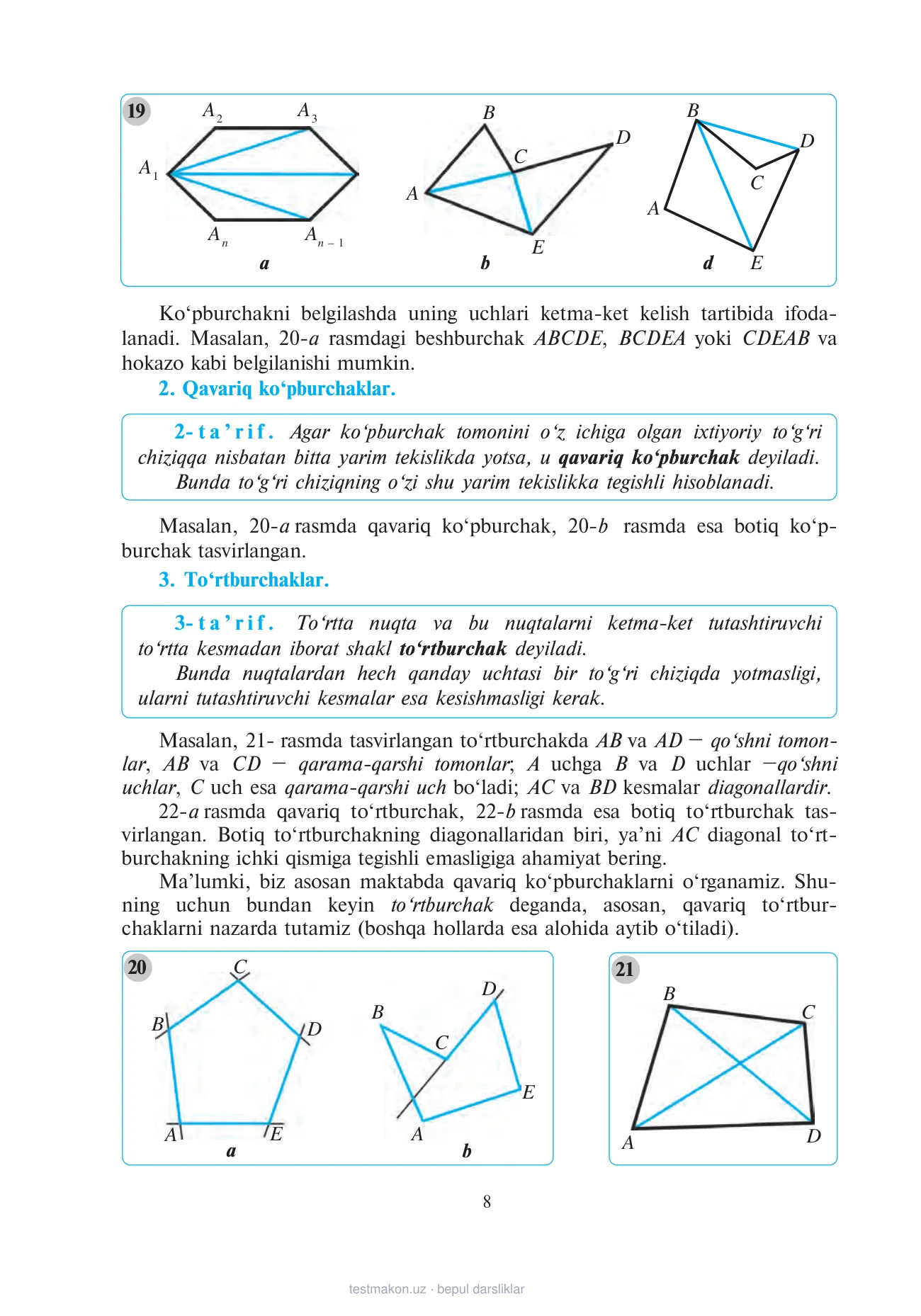 8-sinf Geometriya — 8-bet