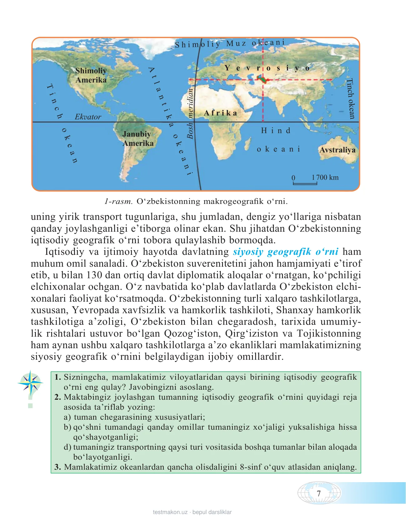 8-sinf Ijtimoiy-iqtisodiy geografiya — 7-bet