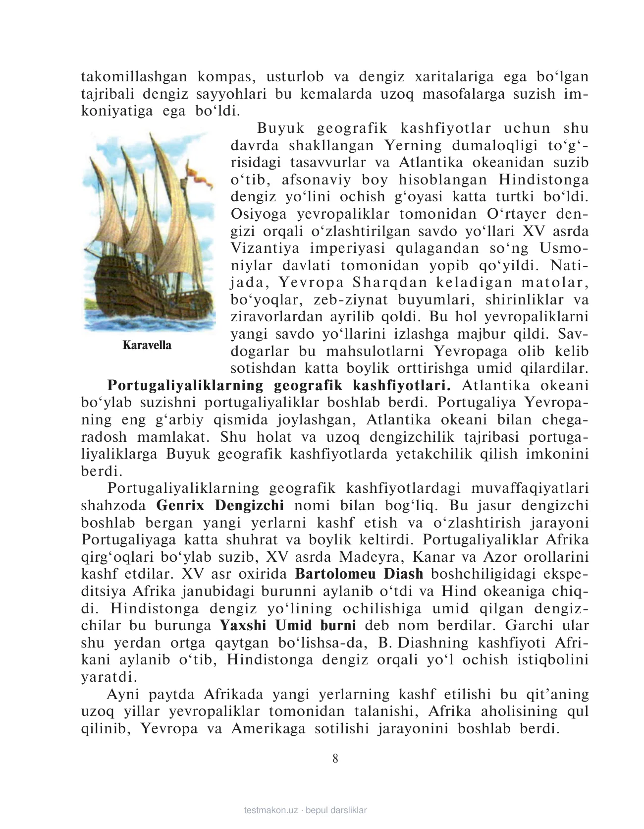 8-sinf Jahon tarixi — 8-bet