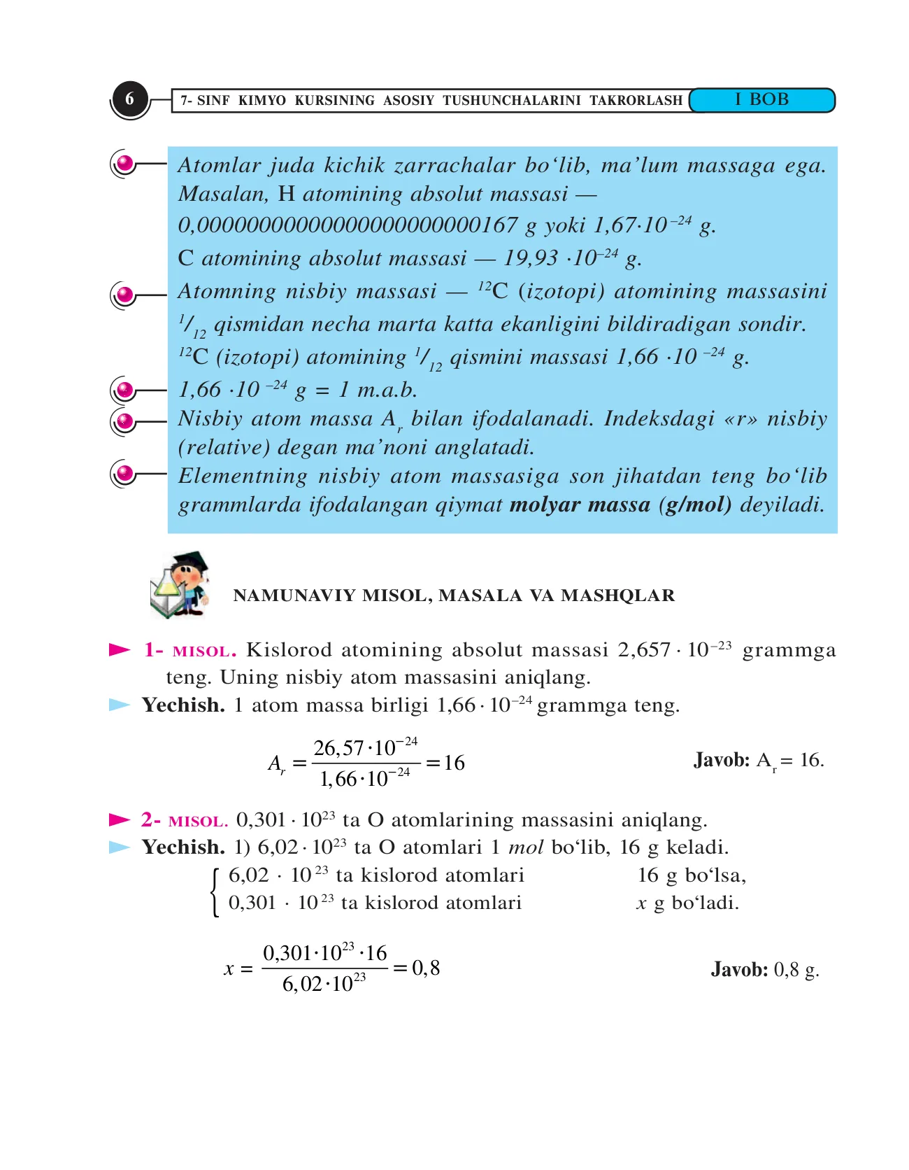 8-sinf Kimyo — 6-bet