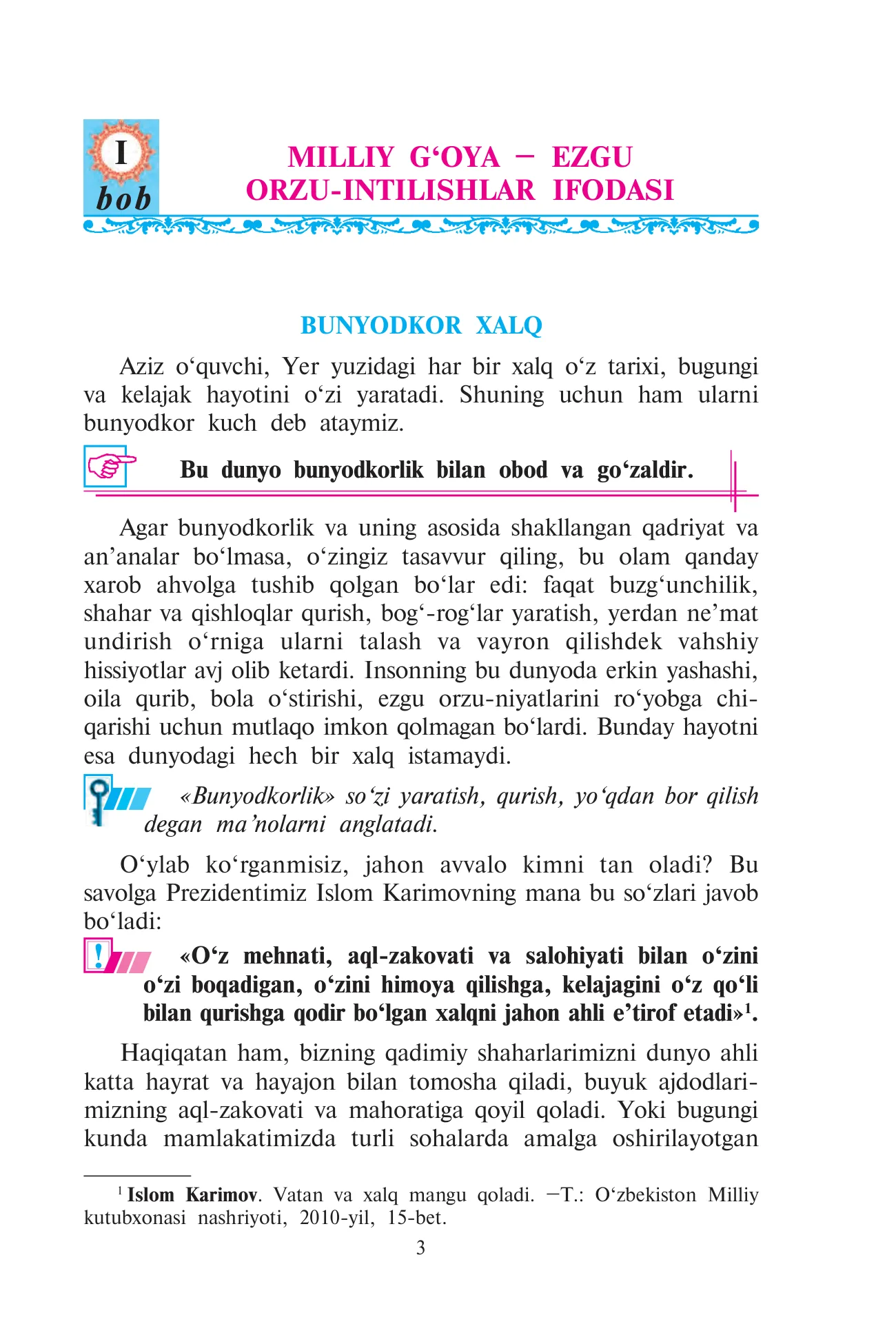 8-sinf Milliy istiqlol g‘oyasi — 3-bet