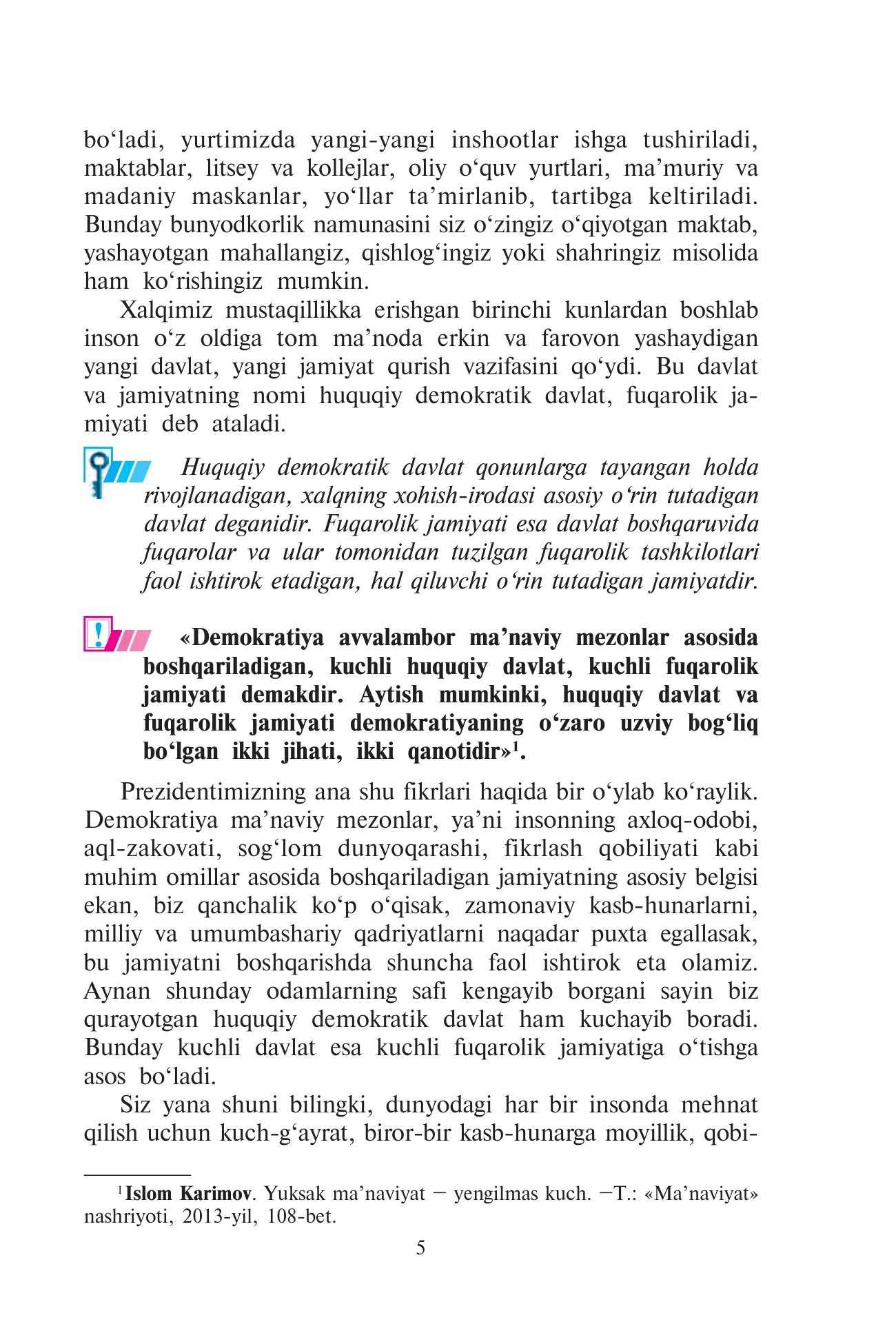 8-sinf Milliy istiqlol g‘oyasi — 5-bet