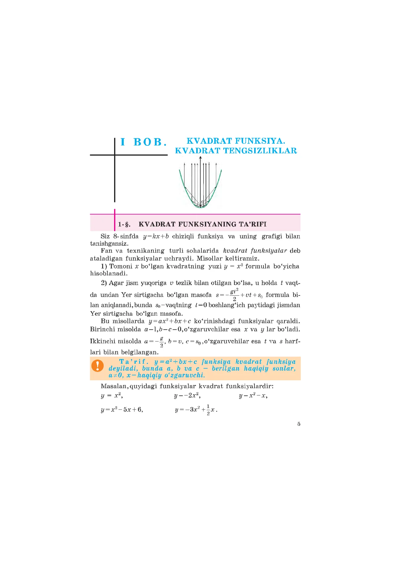 9-sinf Algebra — 5-bet