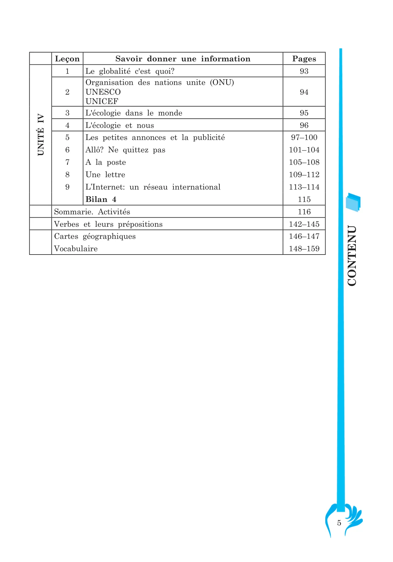 9-sinf Fransuz tili — 5-bet