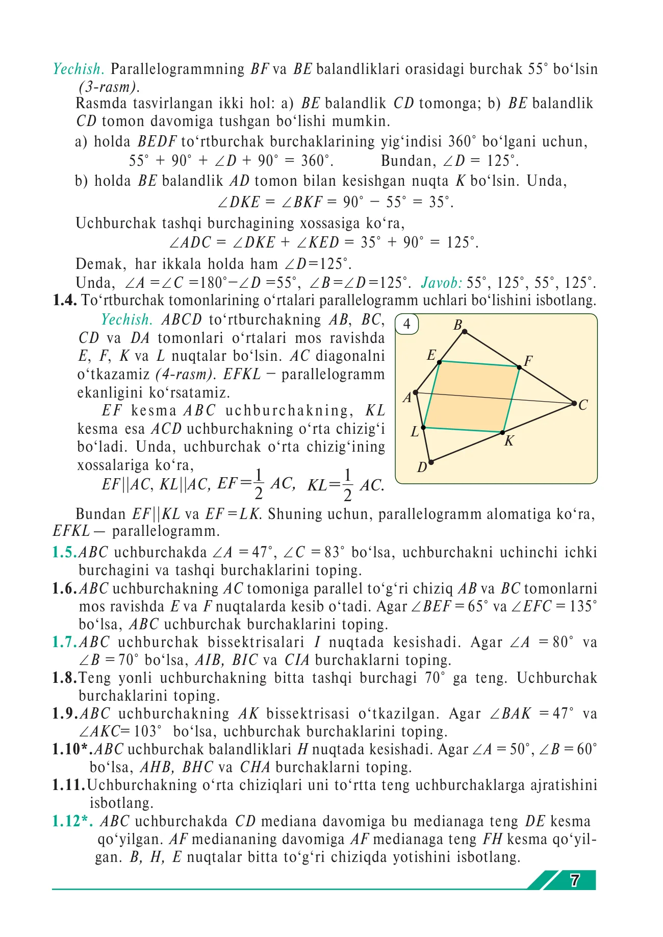 9-sinf Geometriya — 7-bet