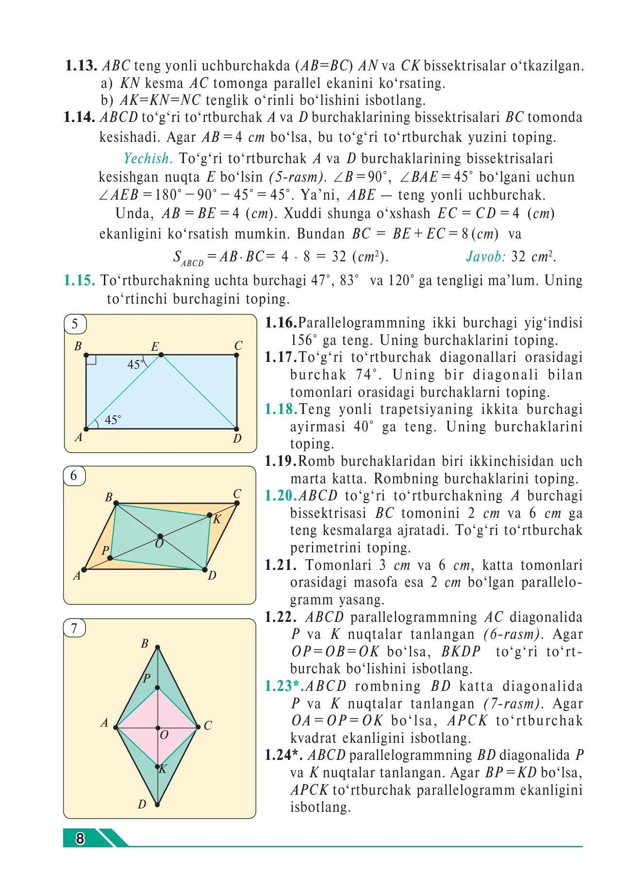 9-sinf Geometriya — 8-bet