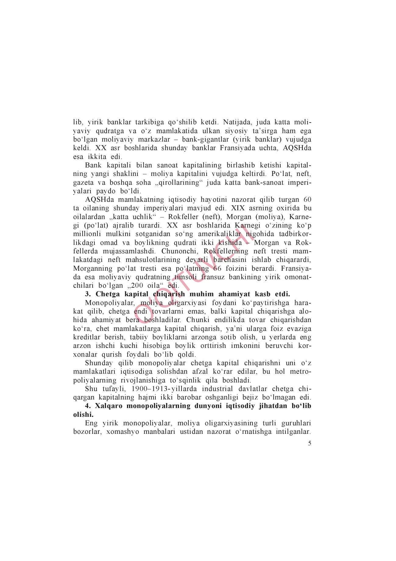 9-sinf Jahon tarixi — 5-bet