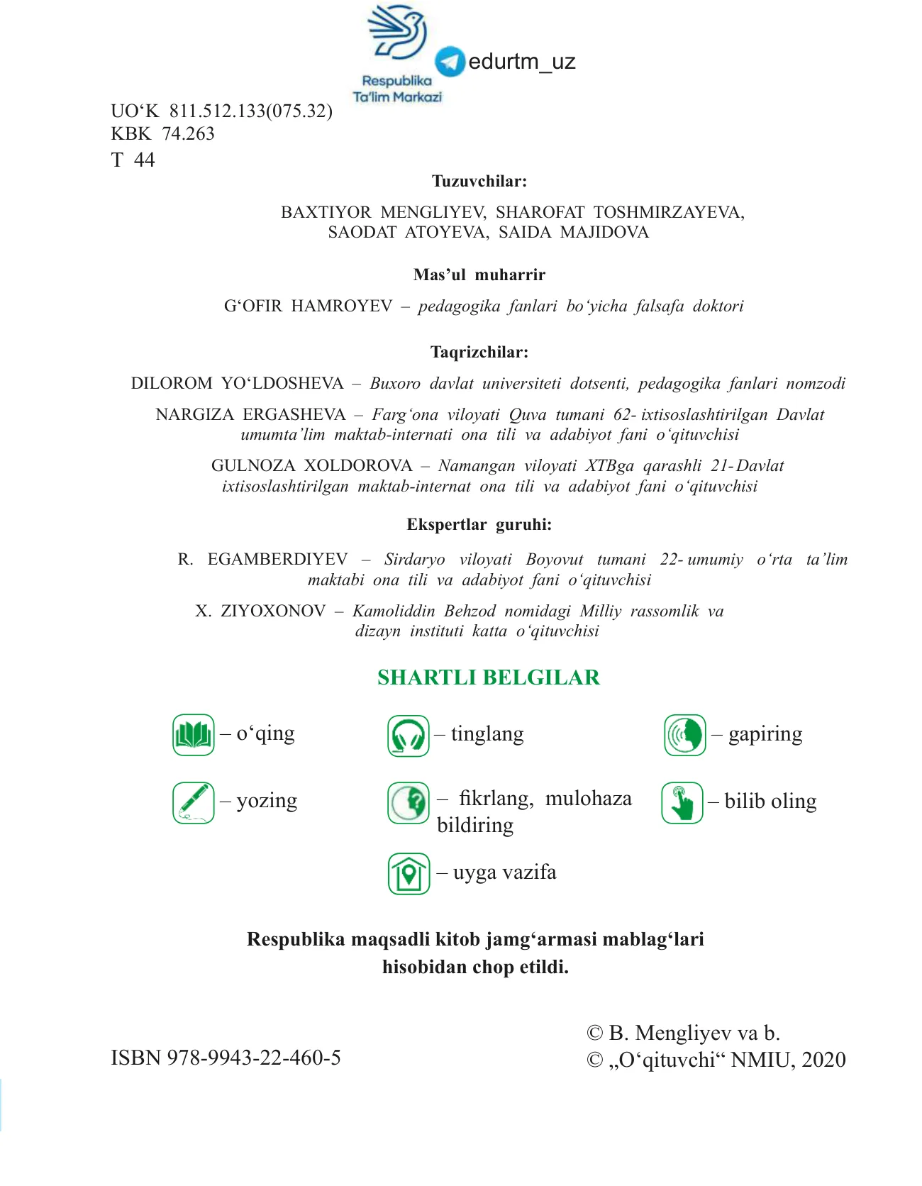 Ona tili 11-sinf — 2-bet